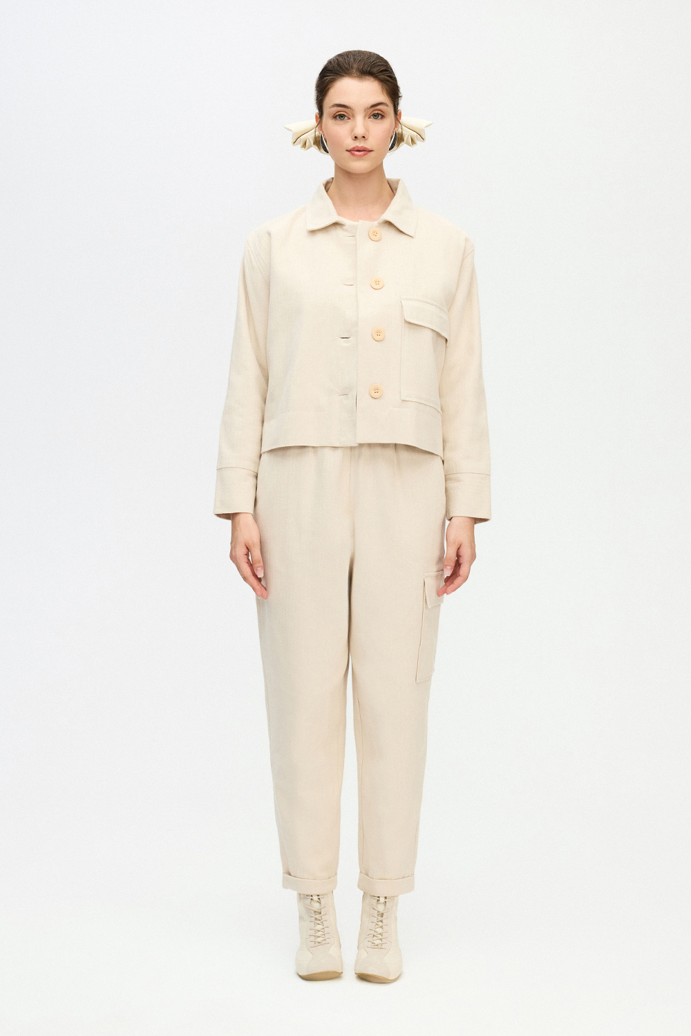 Herringbone Short Jacket