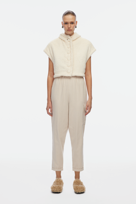 Sherpa Crop Waiscoat