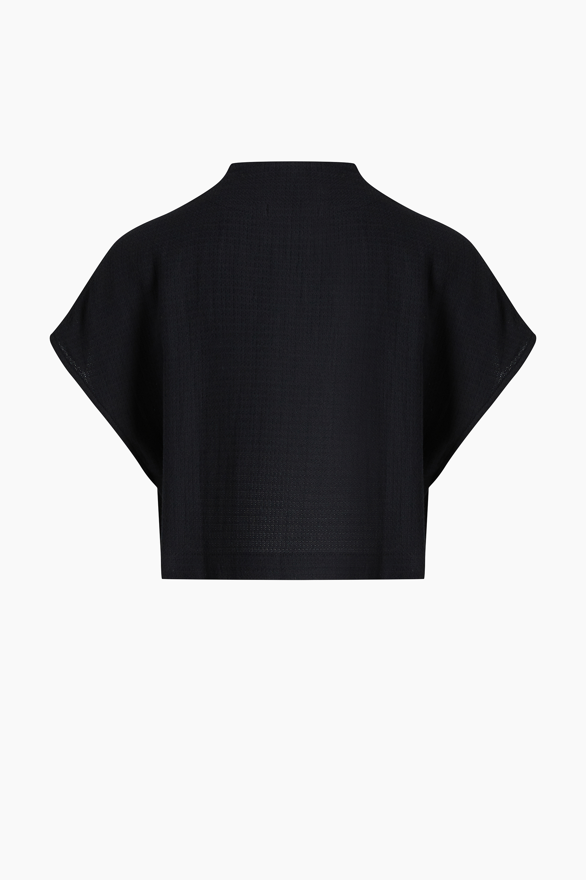 Cotton Black Crop T-Shirt