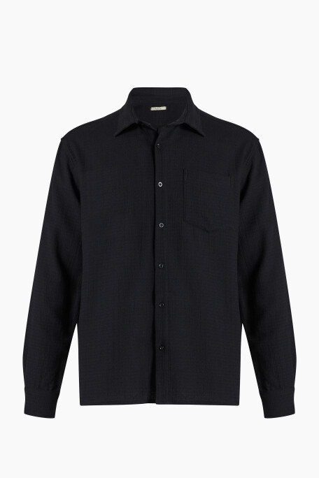 Men's Cotton Black Shirt