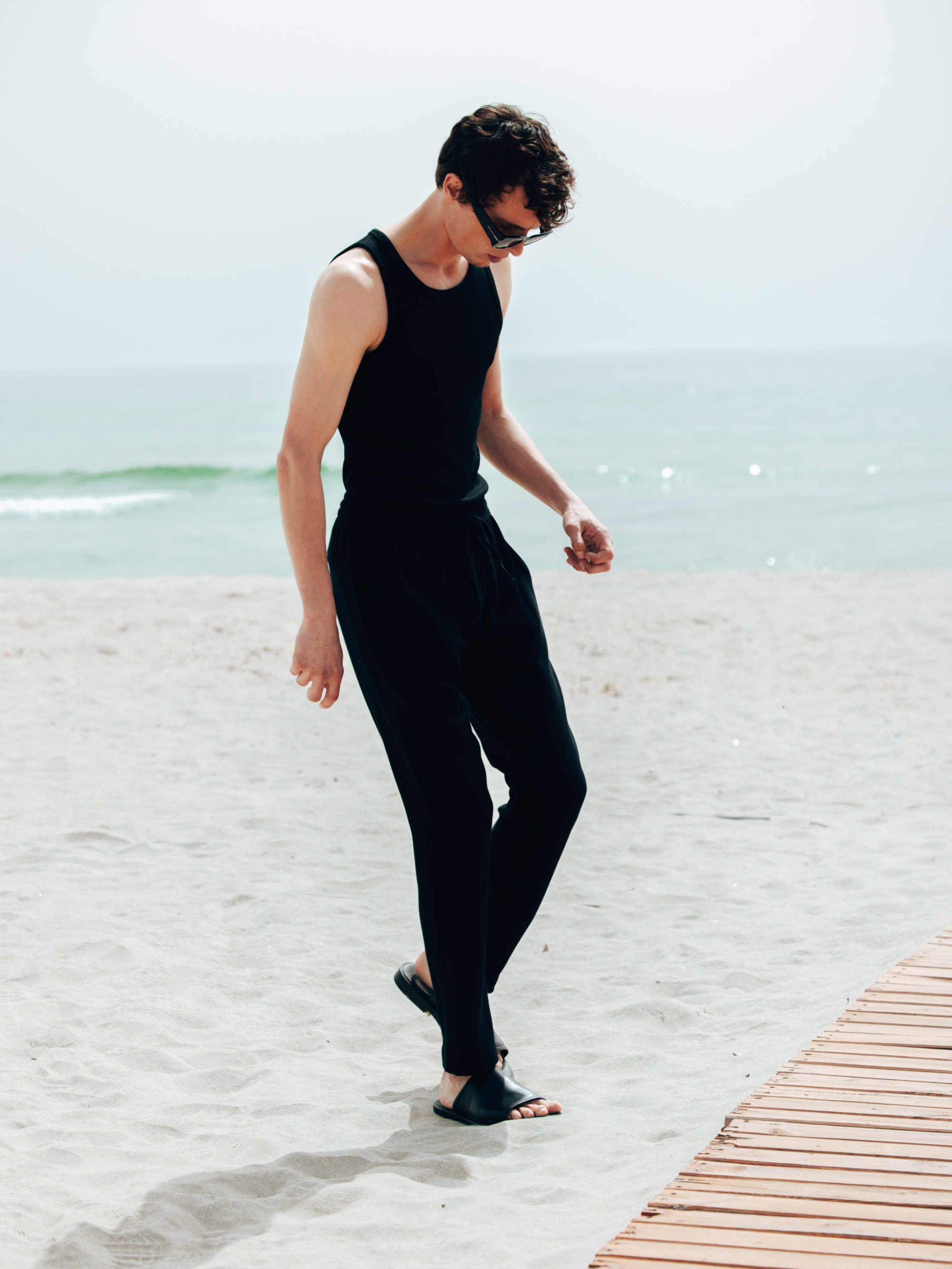 Men's Cotton Black Pants