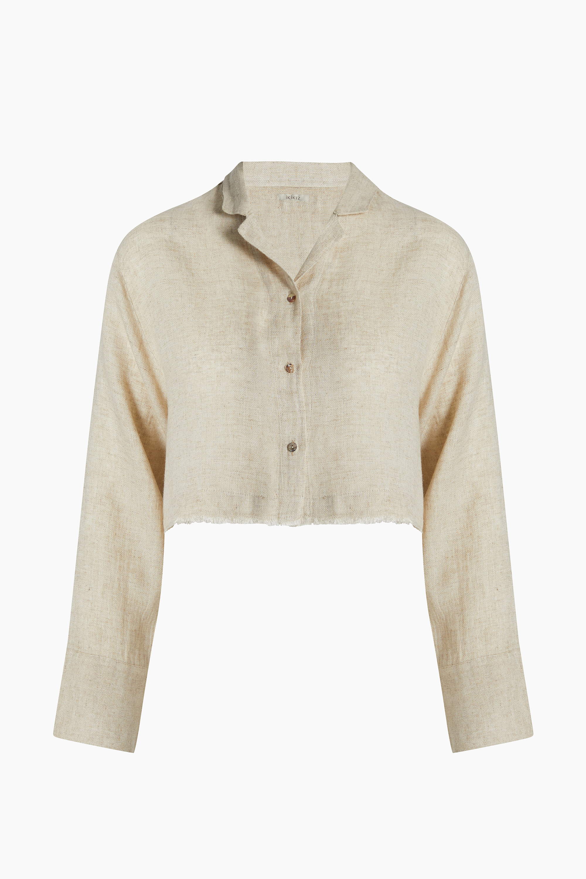 Linen Short Crop Shirt