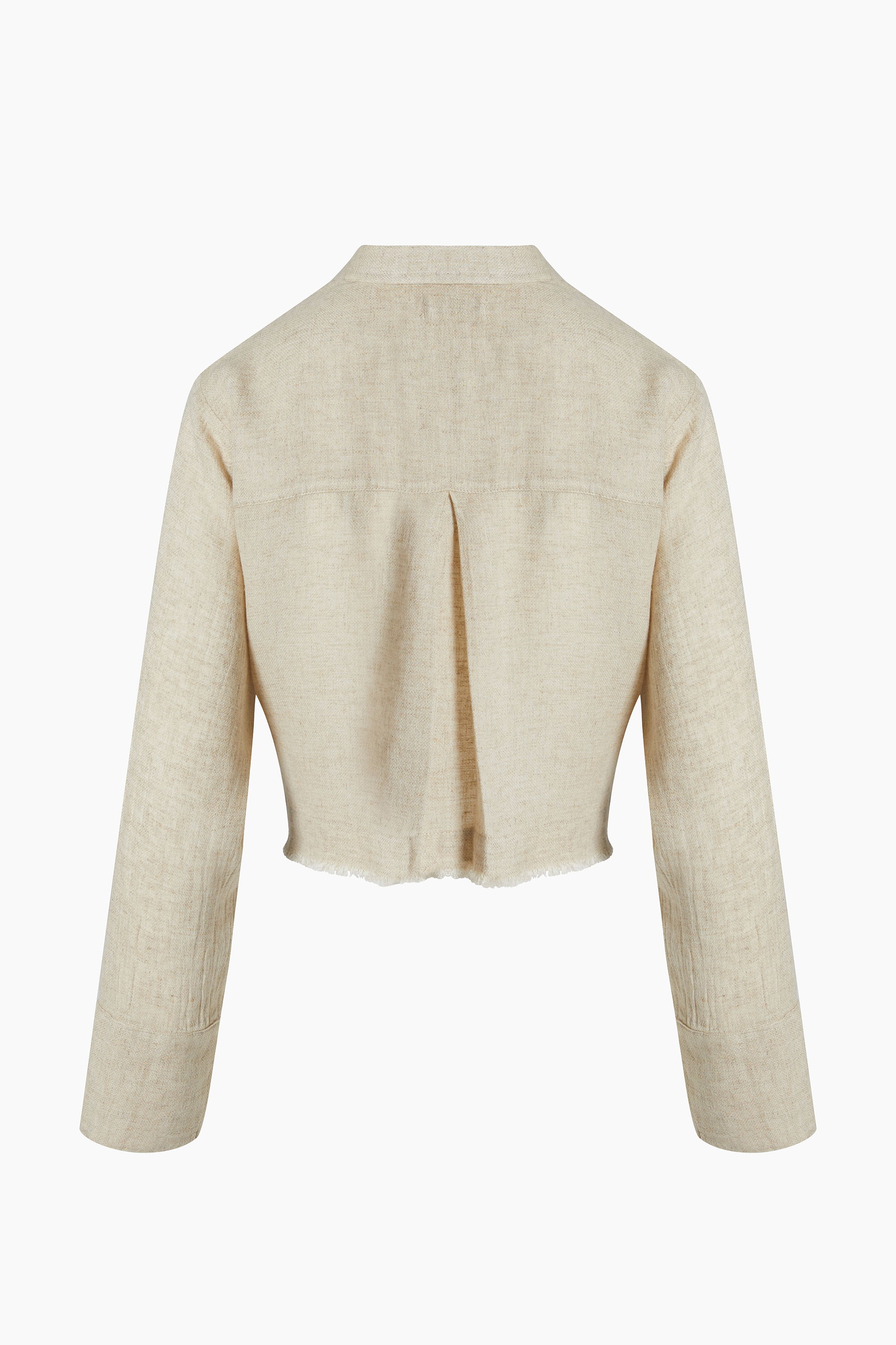 Linen Short Crop Shirt