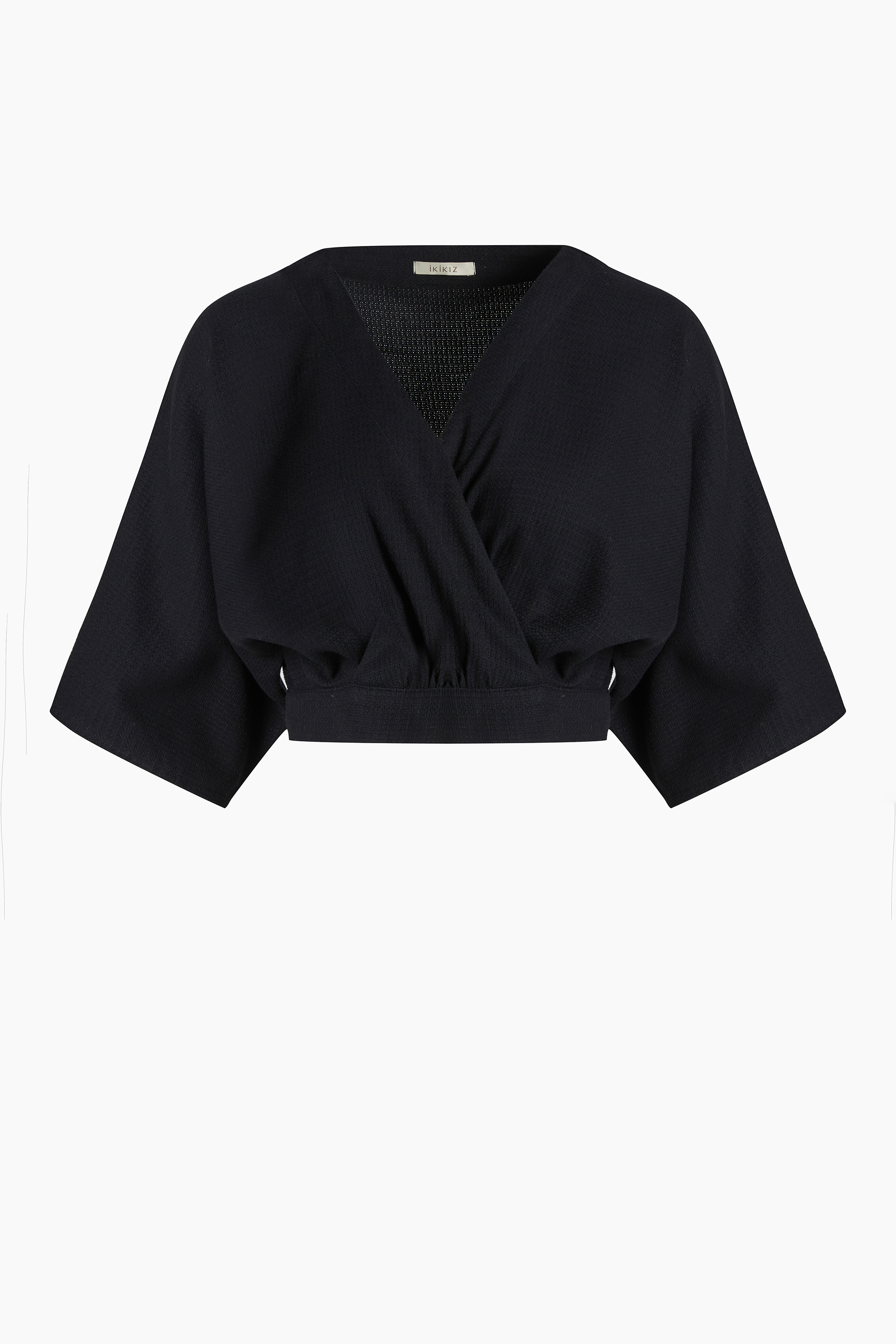 Cotton Black Wrapped Top