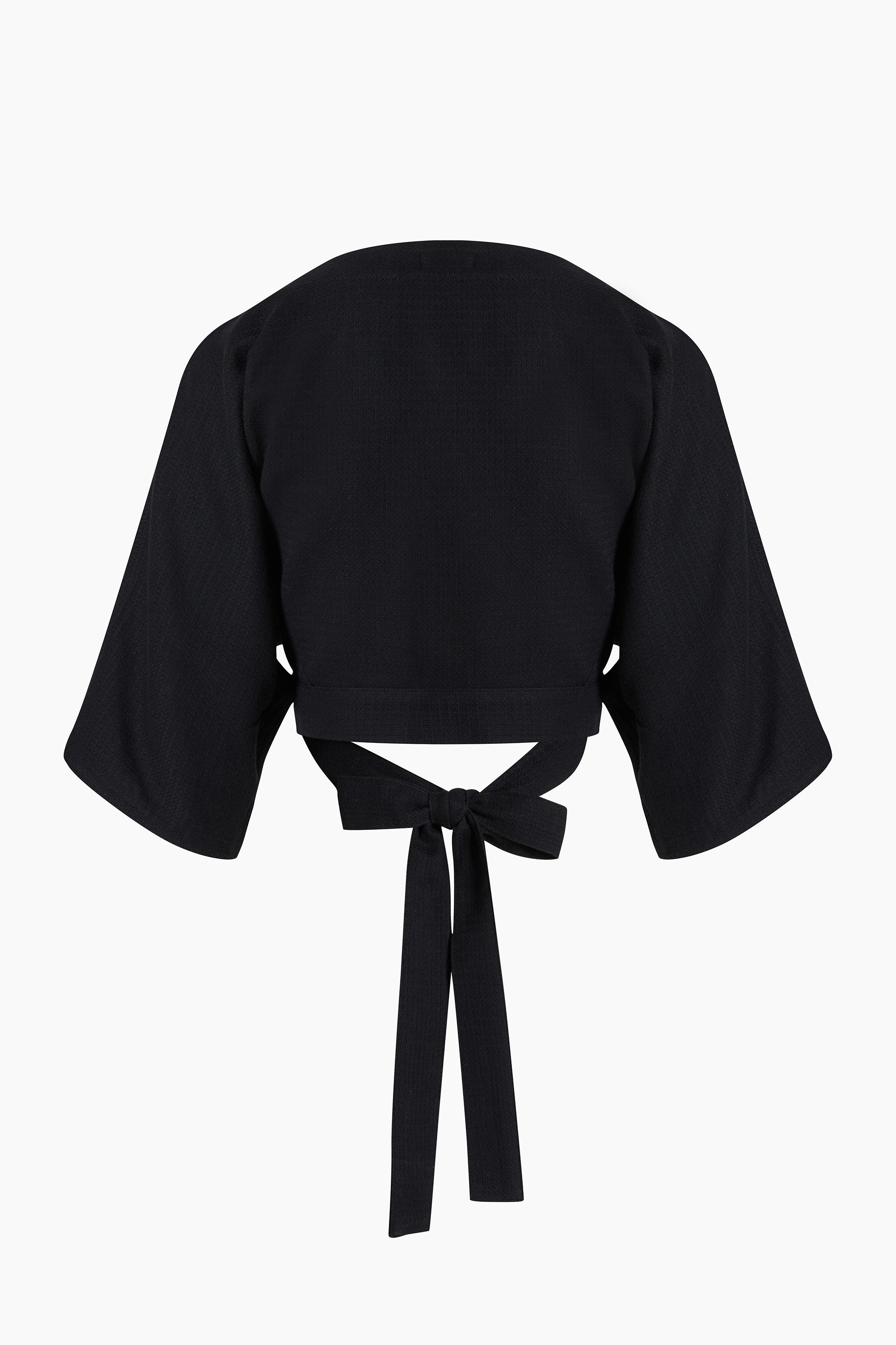 Cotton Black Wrapped Top