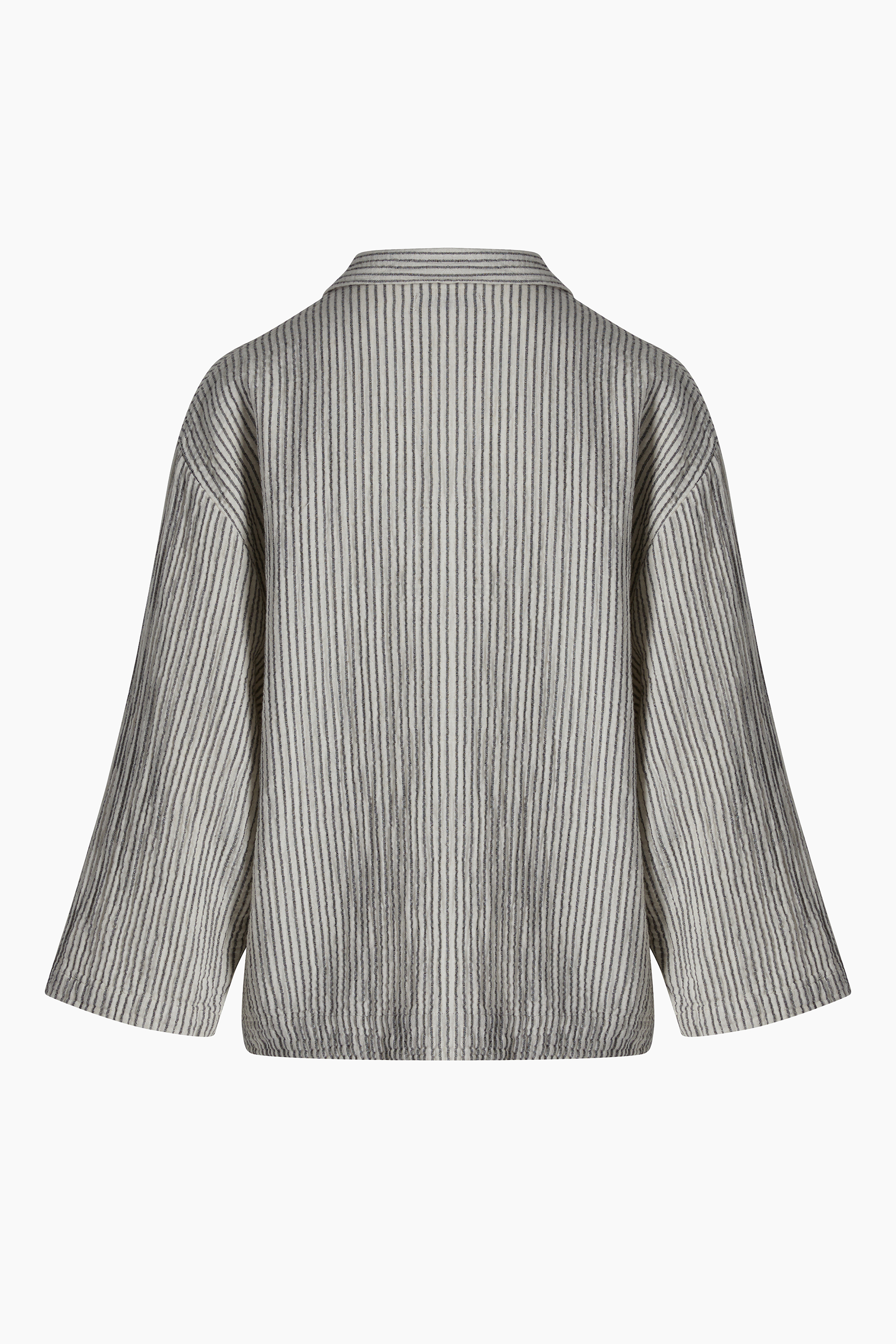 Crinkle Striped Linen Shirts