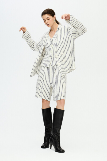 Striped Textured Jacket