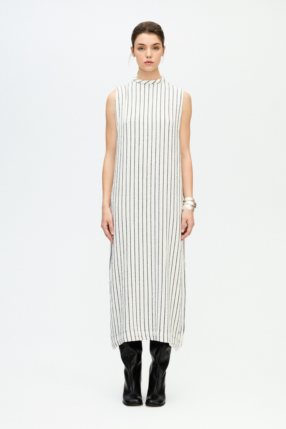 Striped Textured Dress