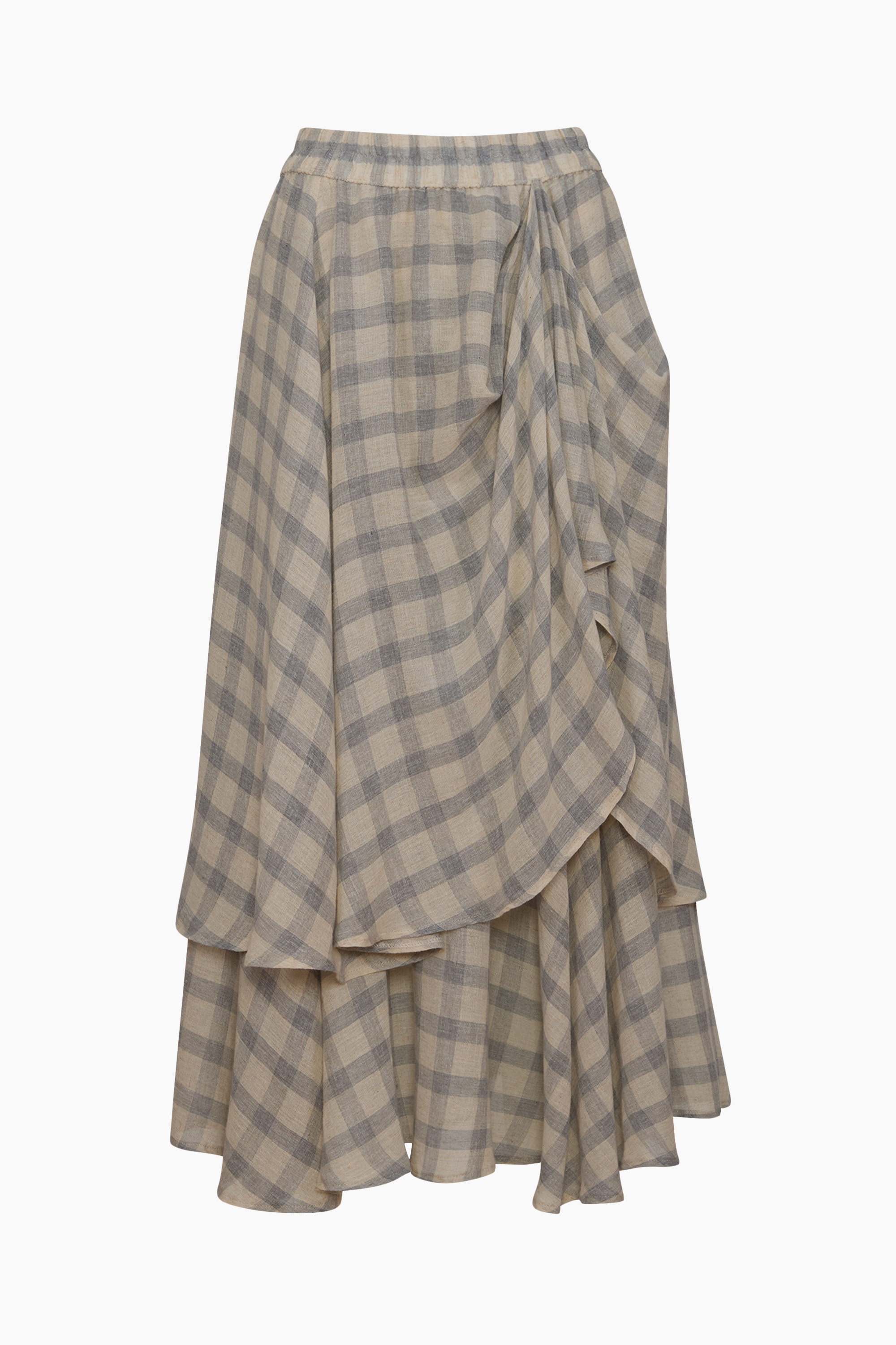 Grey Checkered Skirt