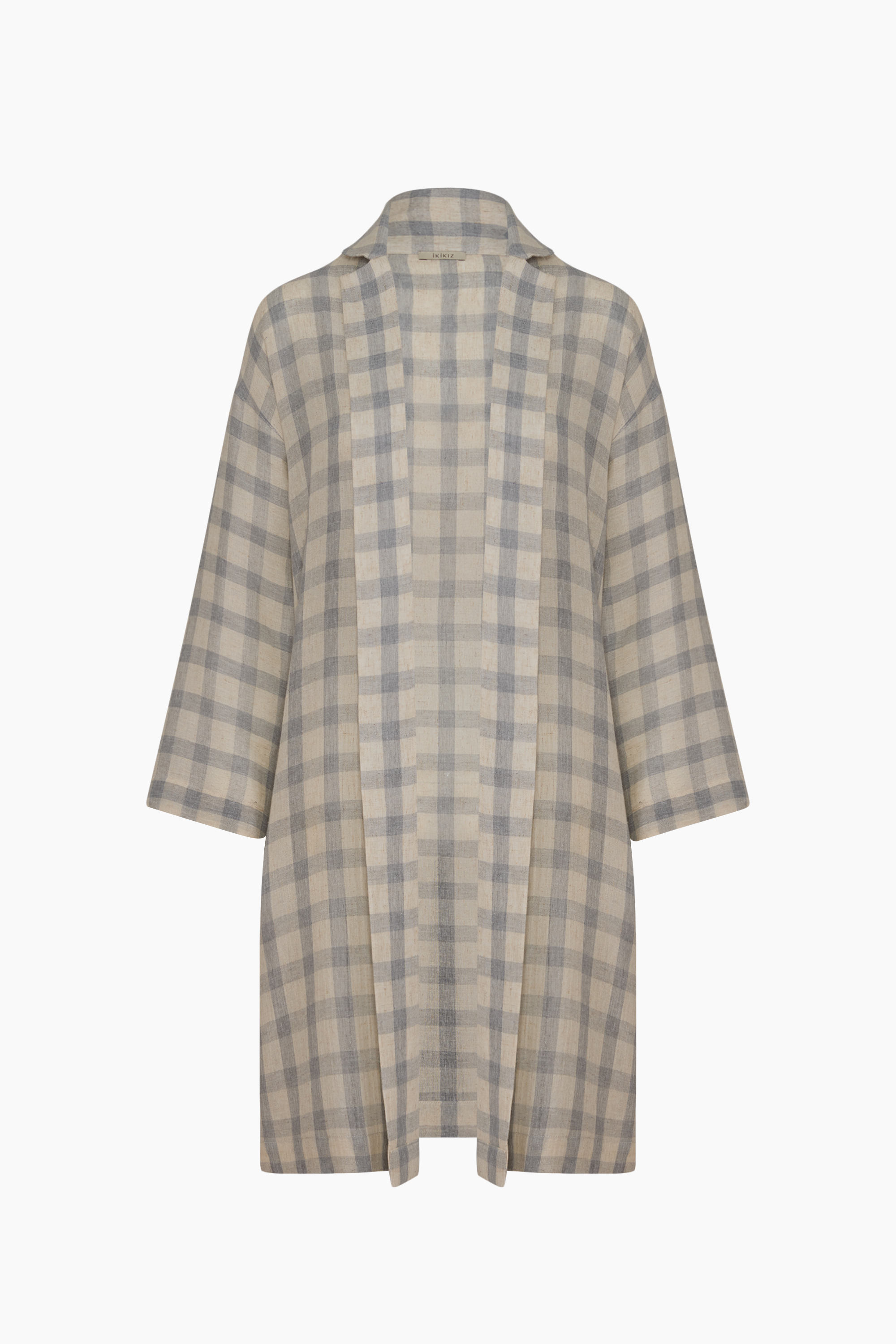 Grey Checkered Kimono