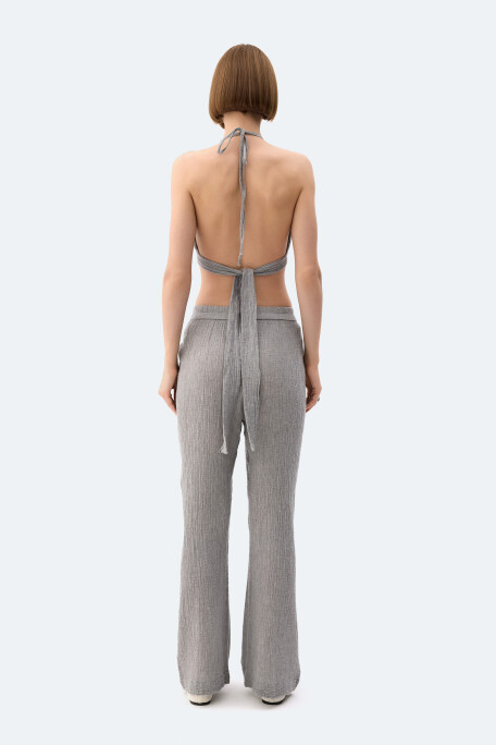 Grey Crinkle Pants